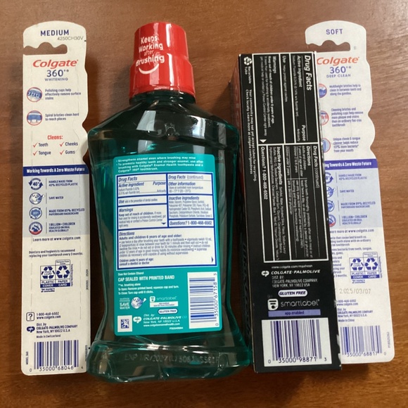 Colgate Oral Care Bundle (Mouthwash, toothpaste and toothbrushes) NEW - Picture 7 of 8